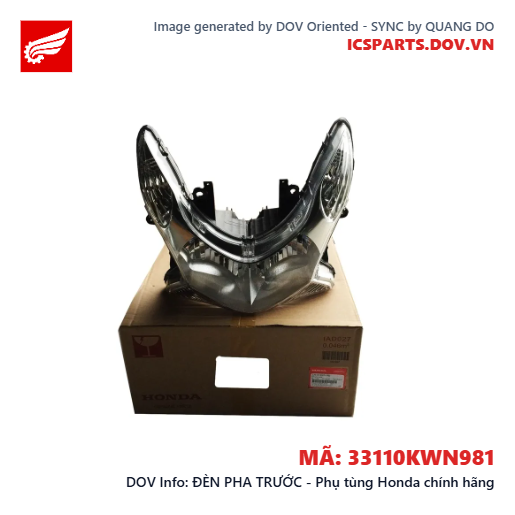 ĐÈN PHA TRƯỚC - Phụ tùng Honda chính hãng