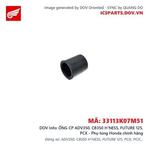 ỐNG CP ADV350, CB350 H'NESS, FUTURE 125, PCX - Phụ tùng Honda chính hãng