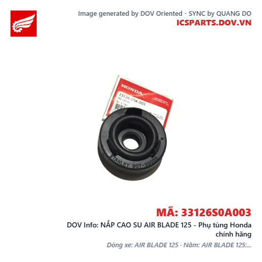 NẮP CAO SU AIR BLADE 125 - Phụ tùng Honda chính hãng
