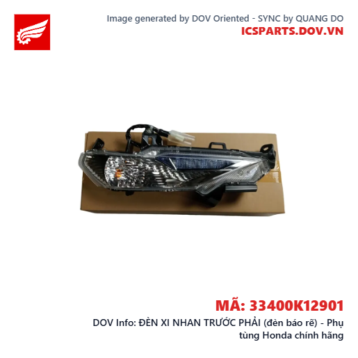 ĐÈN XI NHAN TRƯỚC PHẢI (đèn báo rẽ) - Phụ tùng Honda chính hãng