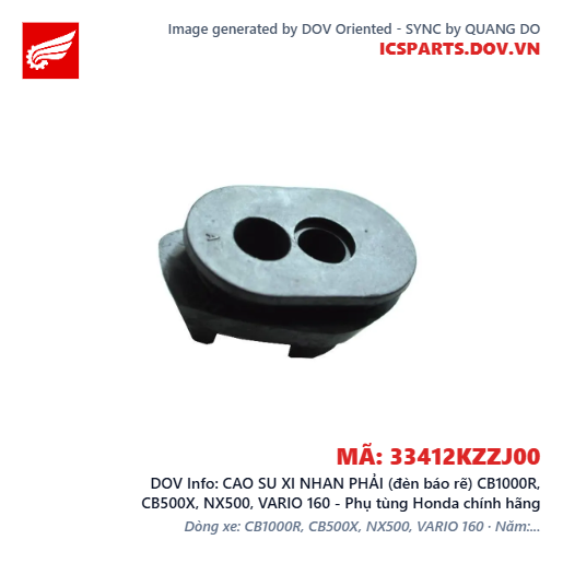 CAO SU XI NHAN PHẢI (đèn báo rẽ) CB1000R, CB500X, NX500, VARIO 160 - Phụ tùng Honda chính hãng