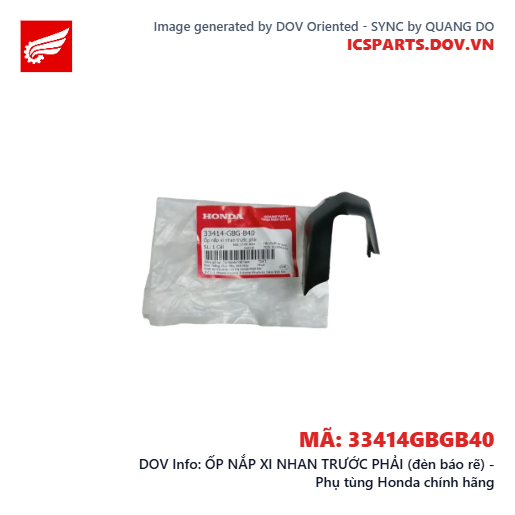 ỐP NẮP XI NHAN TRƯỚC PHẢI (đèn báo rẽ) - Phụ tùng Honda chính hãng