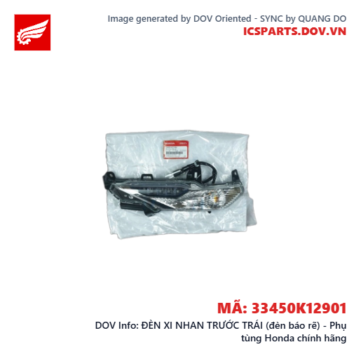 ĐÈN XI NHAN TRƯỚC TRÁI (đèn báo rẽ) - Phụ tùng Honda chính hãng