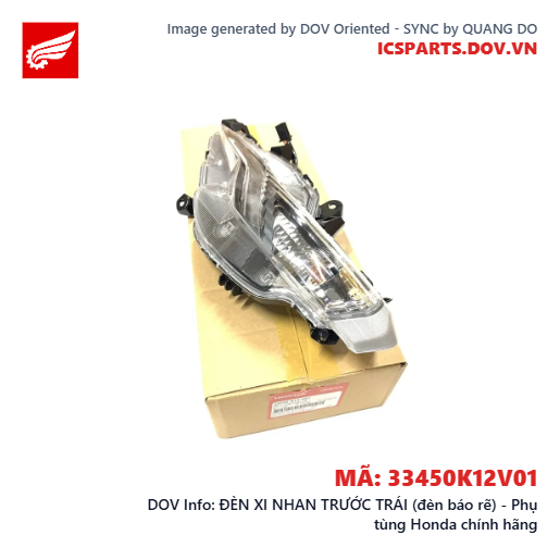 ĐÈN XI NHAN TRƯỚC TRÁI (đèn báo rẽ) - Phụ tùng Honda chính hãng