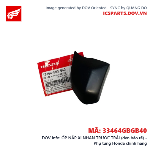ỐP NẮP XI NHAN TRƯỚC TRÁI (đèn báo rẽ) - Phụ tùng Honda chính hãng