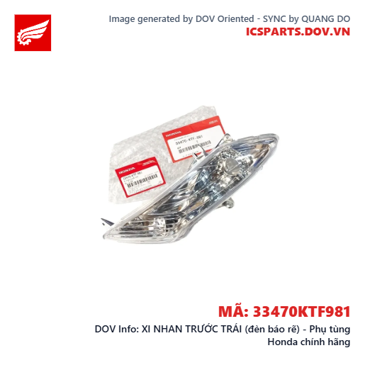 XI NHAN TRƯỚC TRÁI (đèn báo rẽ) - Phụ tùng Honda chính hãng