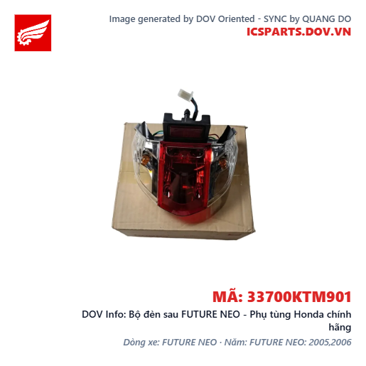 Bộ đèn sau FUTURE NEO - Phụ tùng Honda chính hãng