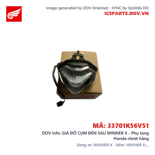 GIÁ ĐỠ CỤM ĐÈN SAU WINNER X - Phụ tùng Honda chính hãng