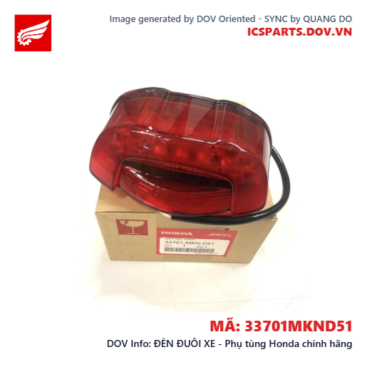 ĐÈN ĐUÔI XE - Phụ tùng Honda chính hãng