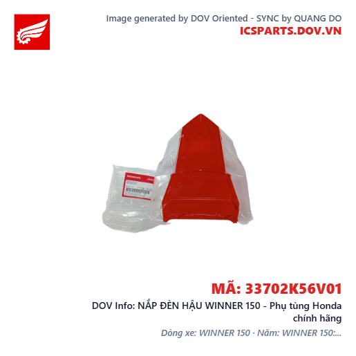 NẮP ĐÈN HẬU WINNER 150 - Phụ tùng Honda chính hãng