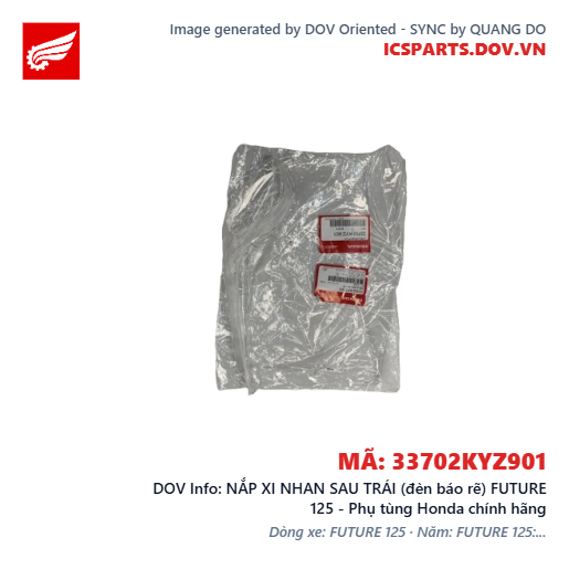 NẮP XI NHAN SAU TRÁI (đèn báo rẽ) FUTURE 125 - Phụ tùng Honda chính hãng