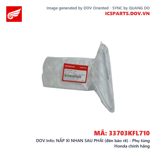 NẮP XI NHAN SAU PHẢI (đèn báo rẽ) - Phụ tùng Honda chính hãng