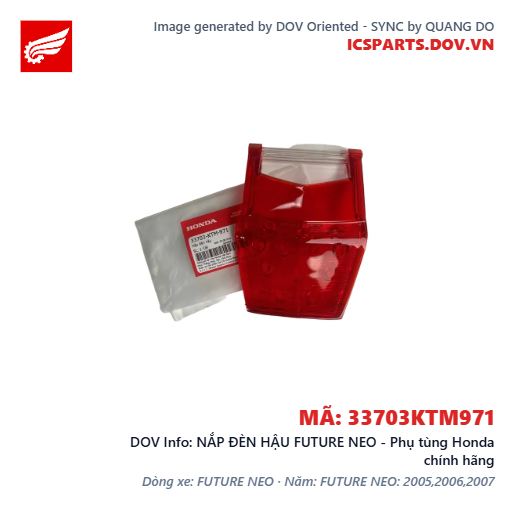 NẮP ĐÈN HẬU FUTURE NEO - Phụ tùng Honda chính hãng