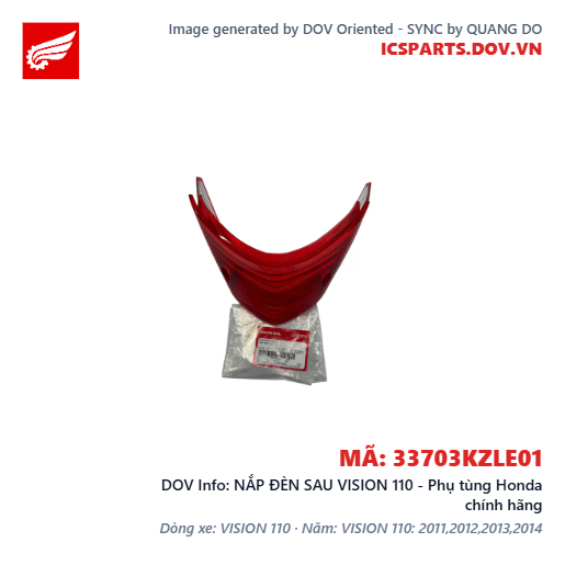 NẮP ĐÈN SAU VISION 110 - Phụ tùng Honda chính hãng