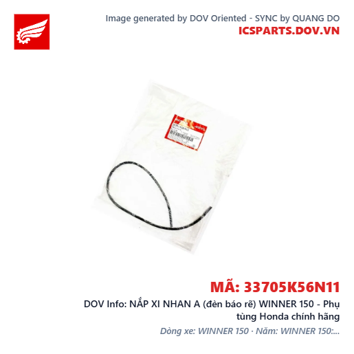 NẮP XI NHAN A (đèn báo rẽ) WINNER 150 - Phụ tùng Honda chính hãng