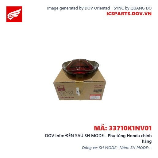 ĐÈN SAU SH MODE - Phụ tùng Honda chính hãng