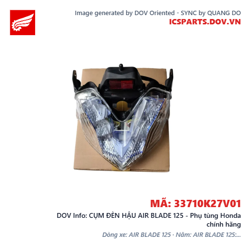 CỤM ĐÈN HẬU AIR BLADE 125 - Phụ tùng Honda chính hãng