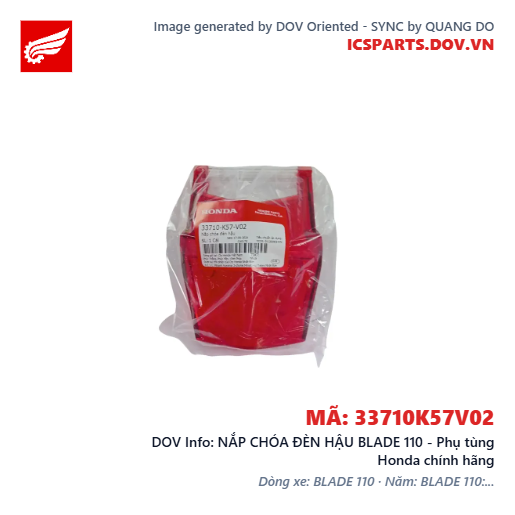 NẮP CHÓA ĐÈN HẬU BLADE 110 - Phụ tùng Honda chính hãng