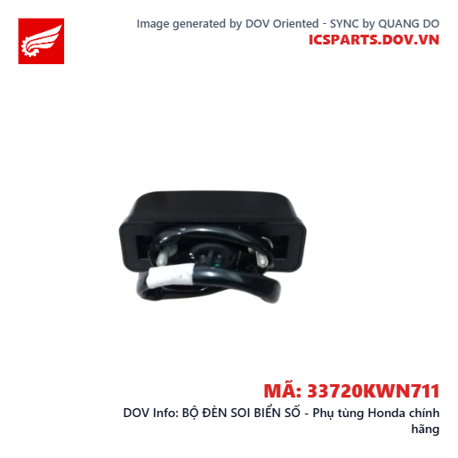 BỘ ĐÈN SOI BIỂN SỐ - Phụ tùng Honda chính hãng