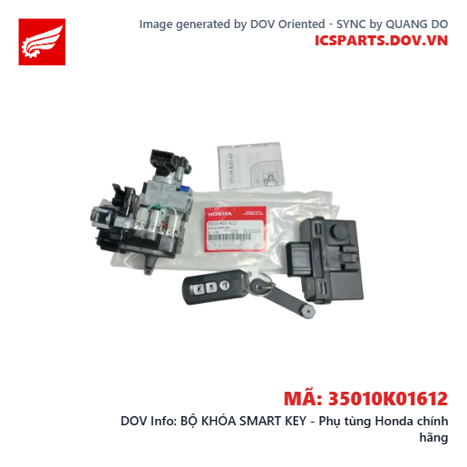 BỘ KHÓA SMART KEY - Phụ tùng Honda chính hãng