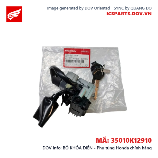 BỘ KHÓA ĐIỆN - Phụ tùng Honda chính hãng