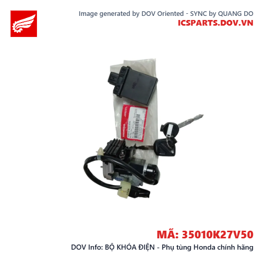 BỘ KHÓA ĐIỆN - Phụ tùng Honda chính hãng