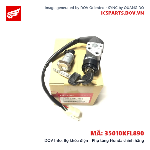Bộ khóa điện - Phụ tùng Honda chính hãng