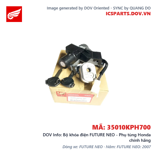 Bộ khóa điện FUTURE NEO - Phụ tùng Honda chính hãng