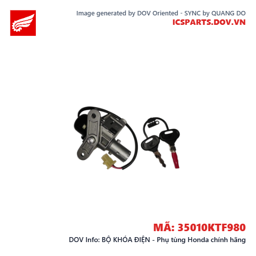 BỘ KHÓA ĐIỆN - Phụ tùng Honda chính hãng