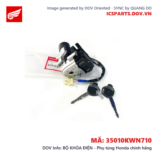 BỘ KHÓA ĐIỆN - Phụ tùng Honda chính hãng