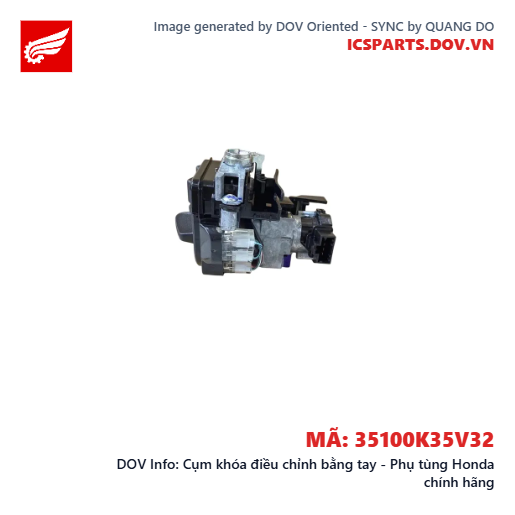 Cụm khóa điều chỉnh bằng tay - Phụ tùng Honda chính hãng