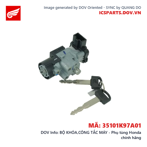 BỘ KHÓA,CÔNG TẮC MÁY - Phụ tùng Honda chính hãng