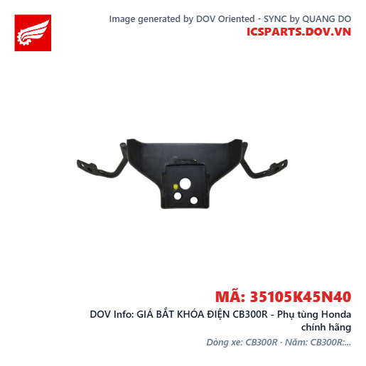 GIÁ BẮT KHÓA ĐIỆN CB300R - Phụ tùng Honda chính hãng