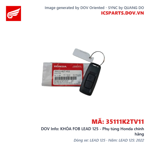 KHÓA FOB LEAD 125 - Phụ tùng Honda chính hãng