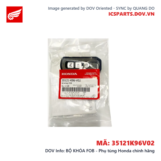 BỘ KHÓA FOB - Phụ tùng Honda chính hãng