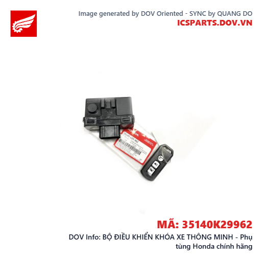 BỘ ĐIỀU KHIỂN KHÓA XE THÔNG MINH - Phụ tùng Honda chính hãng