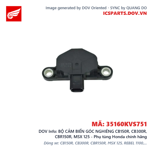 BỘ CẢM BIẾN GÓC NGHIÊNG CB150R, CB300R, CBR150R, MSX 125 - Phụ tùng Honda chính hãng