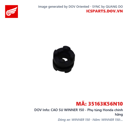 CAO SU WINNER 150 - Phụ tùng Honda chính hãng
