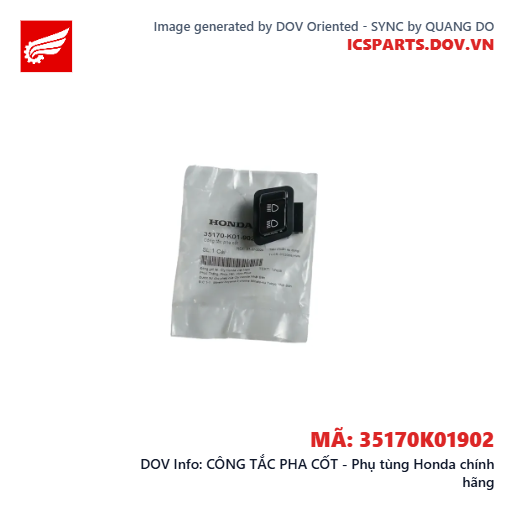 CÔNG TẮC PHA CỐT - Phụ tùng Honda chính hãng
