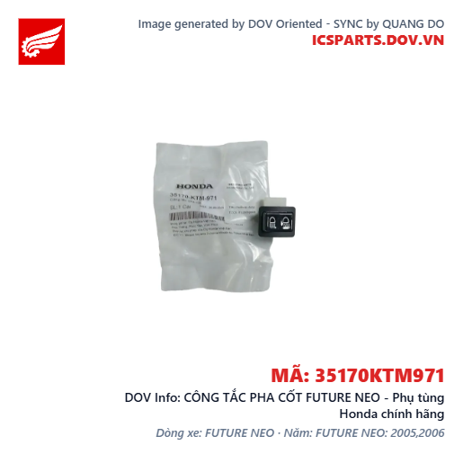 CÔNG TẮC PHA CỐT FUTURE NEO - Phụ tùng Honda chính hãng