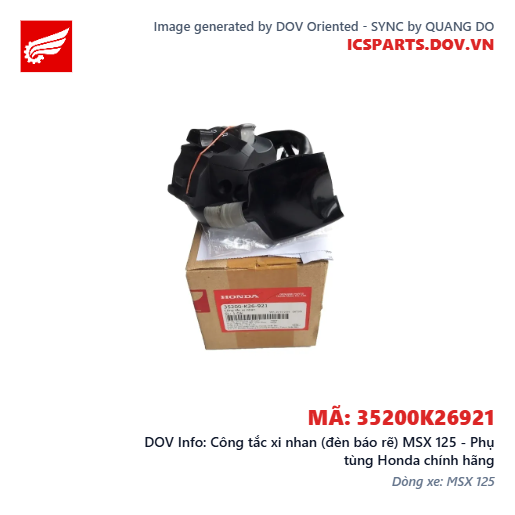 Công tắc xi nhan (đèn báo rẽ) MSX 125 - Phụ tùng Honda chính hãng