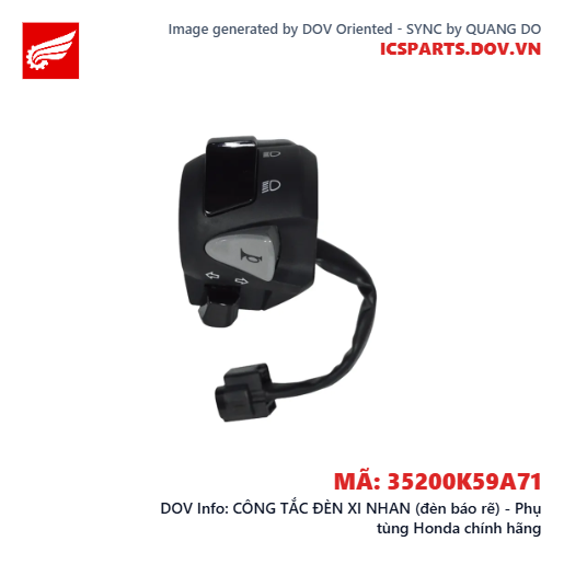 CÔNG TẮC ĐÈN XI NHAN (đèn báo rẽ) - Phụ tùng Honda chính hãng