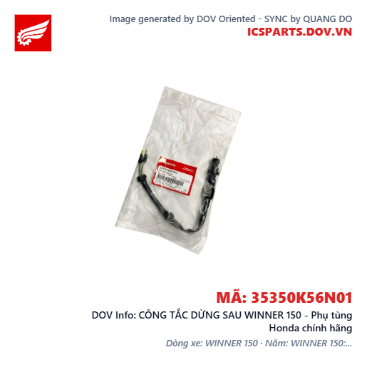 CÔNG TẮC DỪNG SAU WINNER 150 - Phụ tùng Honda chính hãng