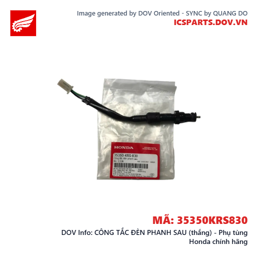 CÔNG TẮC ĐÈN PHANH SAU (thắng) - Phụ tùng Honda chính hãng