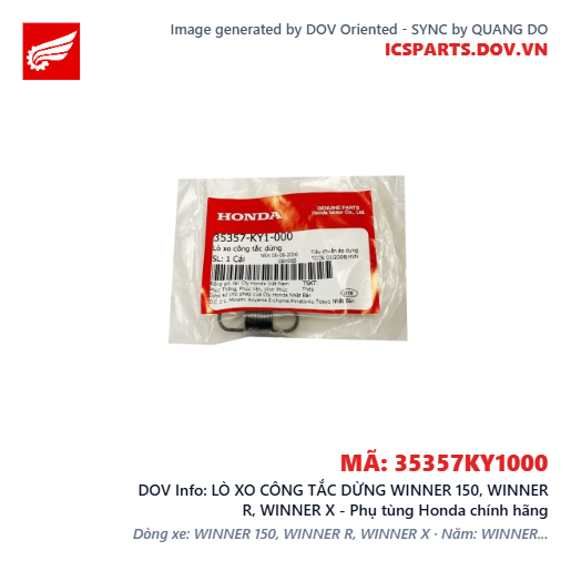 LÒ XO CÔNG TẮC DỪNG WINNER 150, WINNER R, WINNER X - Phụ tùng Honda chính hãng