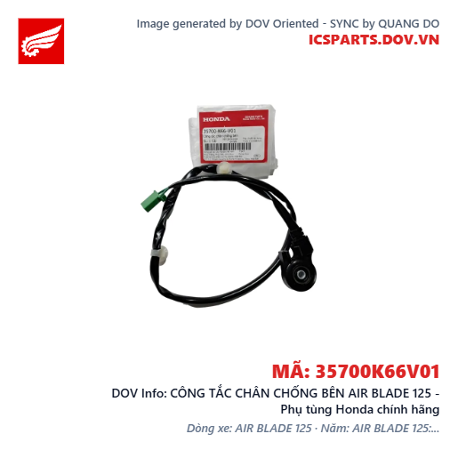 CÔNG TẮC CHÂN CHỐNG BÊN AIR BLADE 125 - Phụ tùng Honda chính hãng