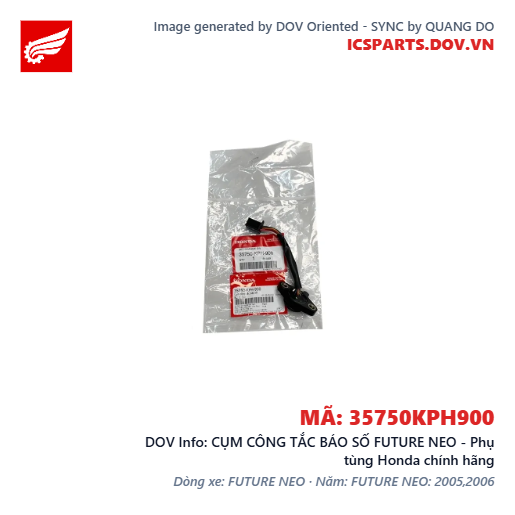 CỤM CÔNG TẮC BÁO SỐ FUTURE NEO - Phụ tùng Honda chính hãng