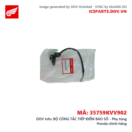 BỘ CÔNG TẮC TIẾP ĐIỂM BÁO SỐ - Phụ tùng Honda chính hãng