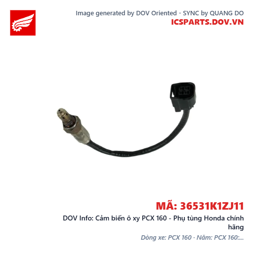 Cảm biến ô xy PCX 160 - Phụ tùng Honda chính hãng