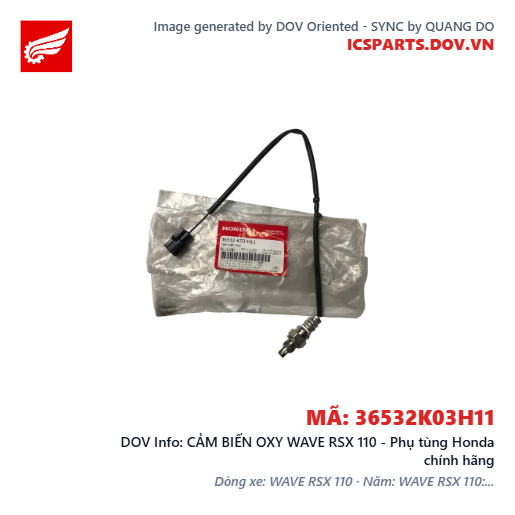 CẢM BIẾN OXY WAVE RSX 110 - Phụ tùng Honda chính hãng